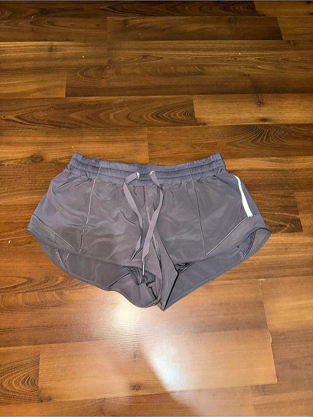 Lululemon Speed Up Short Long *4" Updated Fit Gray Athletic Shorts